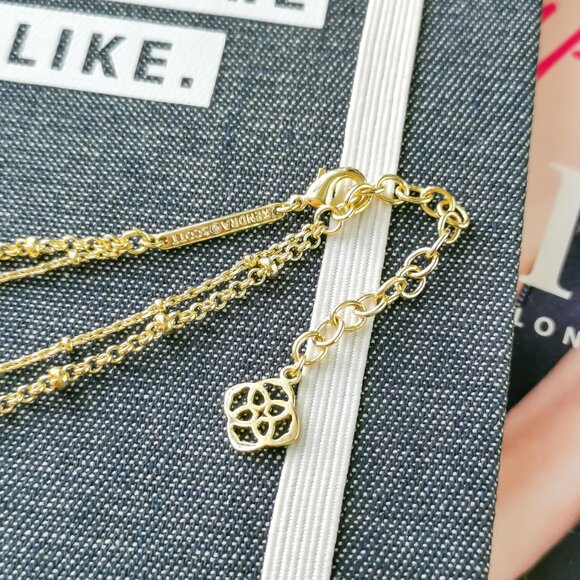 New Gold Kendra Scott Elisa Drusy Necklace - Picture 3 of 3